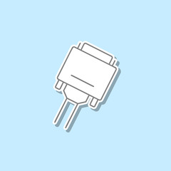 Poster - Vga sticker icon. Simple thin line, outline vector of web icons for ui and ux, website or mobile application