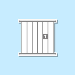 Poster - Cell sticker icon. Simple thin line, outline vector of web icons for ui and ux, website or mobile application