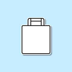 Poster - Baggage sticker icon. Simple thin line, outline vector of web icons for ui and ux, website or mobile application