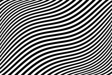 Poster - Diagonal lines black pattern, striped seamless texture with slanted lines – vector for stock