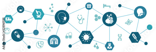 Cuadros en Lienzo Сorona virus infographic illustration
