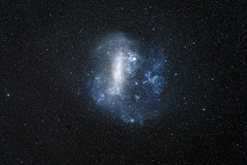long exposure shot of the large magellanic cloud