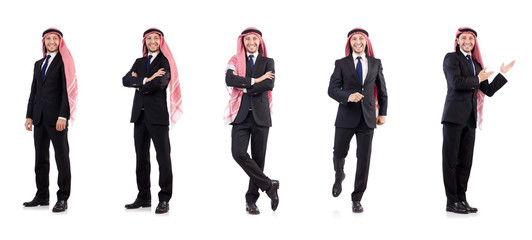 Poster - Arab businessman isolated on white