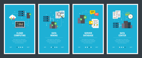 Sticker - Cloud Computing, data mining and data center.