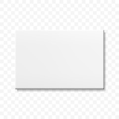 blank white canvas on transparent background editable vector illustration