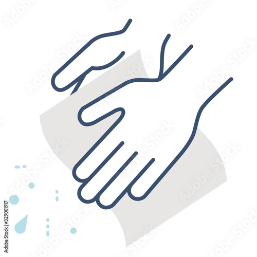 ハンドタオル 手を拭く イラスト Stock Vector Adobe Stock ハンドタオル 手を拭く イラスト Stock Vector Adobe Stock