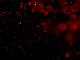 Wall Mural - red bokeh background with soft blur bokeh light.