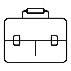 Poster - leather bag icon. outline leather bag vector icon for web design isolated on white background