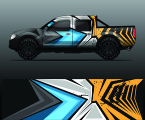 truck decal graphic wrap vector, abstract background