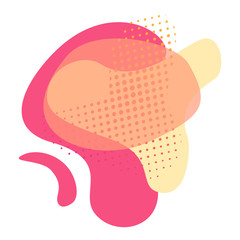 Poster - Art Gradient graphic elements, Dynamical colored liquid forms. Modern fluid presentation template. Jpeg