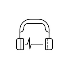 Fototapete - Ear protection, icon. Simple line, outline vector elements of safety at work for ui and ux, website or mobile application