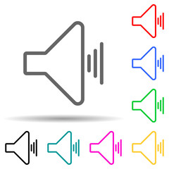 Poster - sound sign icon. Element of simple icon for websites, web design, mobile app, info graphics. Thick line icon for website design and development, app development