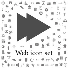 Poster - fast forward icon. web icons universal set for web and mobile