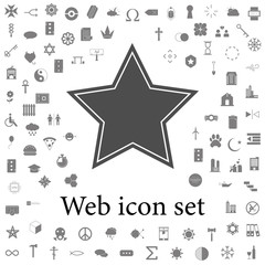 Poster - star icon. web icons universal set for web and mobile