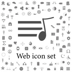 Poster - sign musical sheet icon. web icons universal set for web and mobile
