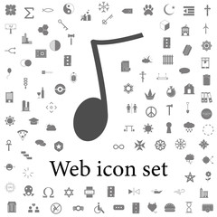 Poster - musical note icon. web icons universal set for web and mobile