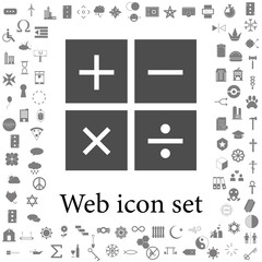 Poster - mathematical signs icon. web icons universal set for web and mobile