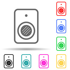 Poster - webcam multi color style icon. simple thin line, outline vector of web icons for ui and ux, website 