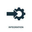 Integration icon. Simple element from digital disruption collection. Filled Integration icon for templates, infographics and more