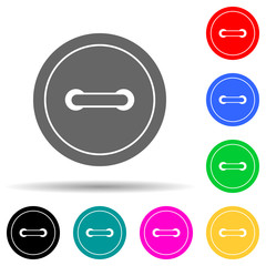 Poster - button multi color style icon. simple thin line, outline vector of web icons for ui and ux, website 