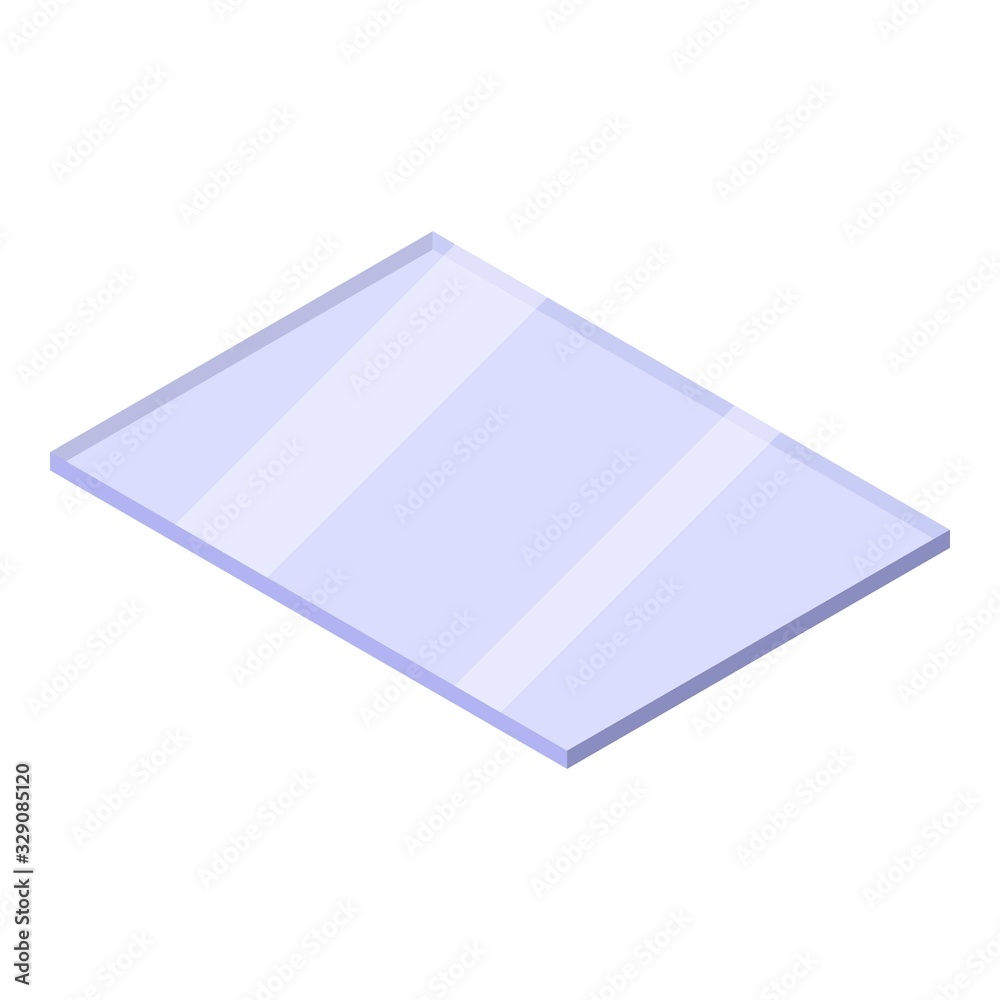 Window glass icon. Isometric of window glass vector icon for web design isolated on white background - obrazy, fototapety, plakaty 