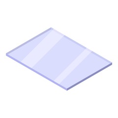 Poster - Window glass icon. Isometric of window glass vector icon for web design isolated on white background