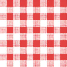 Red Gingham Seamless Pattern, Abstract Texture Background, Editable Vector Illustration For Picnic Decoration, Fabric, Textile, Paper