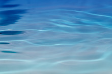 Blurred Water Surface.Abstract Close Up Blue Water Background.