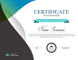 Certificate of appreciation design template