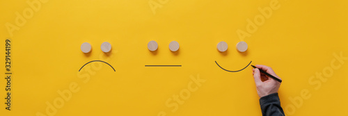 Fotomural Customer feedback and satisfaction conceptual image