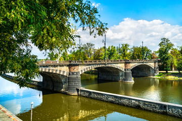 Canvas Print - Legii Bridge in Prague