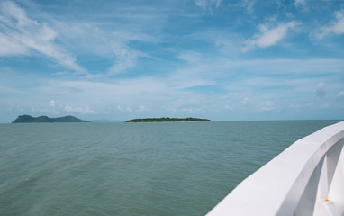  January 21, 2020. The Island Of Koh Samui, Thailand. sea view from the ferry