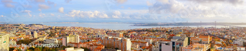 Panoramic aerial view Lisbo...