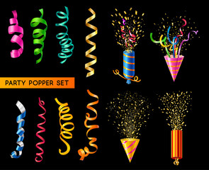 Wall Mural - Party Popper Set