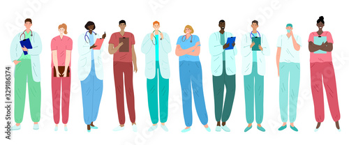 Cuadros en Lienzo Doctors, medical workers, medics and nurses