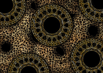 abstract leopard skin texture design