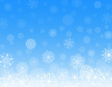 Blue Snowflake Background