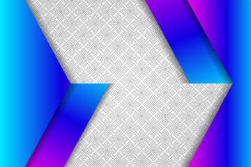 Poster - abstract geometric background with horizontal or landscape background. Pink blue gradient for element design with white grey gradient for background. transparency square pattern in the center.