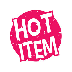 Sticker - Vector Grunge Hot Item Label