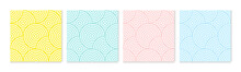Background Pattern Seamless Circle Abstract Colorful Pastel Colors. Summer Background Design.