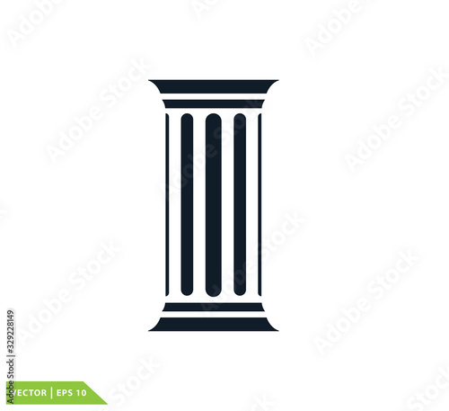Cuadros en Lienzo Pillar logo design template trendy