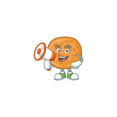 Sticker - A picture of molasses cookies with a megaphone