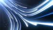 Futuristic Digital Data Stream Light Ray Beams Flow in Cyberspace - Abstract Background Texture