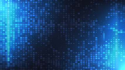 Wall Mural - digital background. blue technology backdrop. hi-tech concept. abstract vector illustration. present