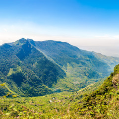 Wall Mural - View to the valley from Worlds End in Horton Plains National Park - Sri Lanka