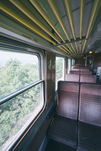 Interior Of Old City Train.