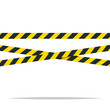 © FARBAI - Police line black and yellow vector isolated illustration