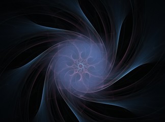 Poster - An abstract computer generated modern fractal design on dark background. Abstract fractal color texture. Digital art. Abstract Form & Colors. Abstract fractal element pattern for your design. 