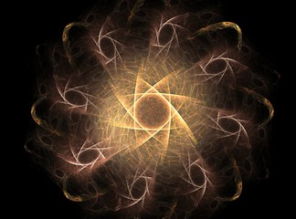 Wall Mural - abstract fractal wreckage digital artwork for creative graphic design