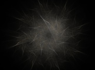 Poster - Computer generated fractal artwork for creative design, art and entertainment. Background with rotating spheres.